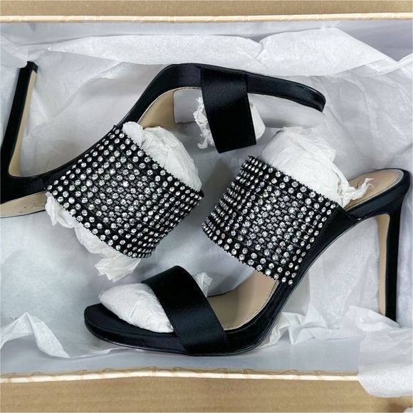 Jewel Badgley Mischka Ferris Evening Sandals - Size 6 - Picture 9 of 10